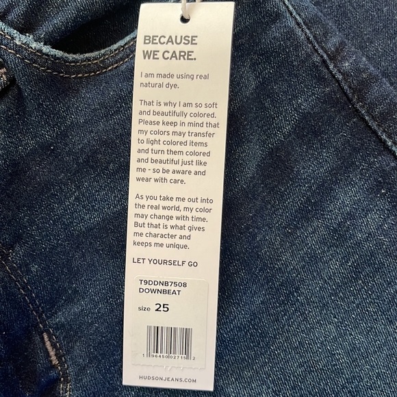 HUDSON Blaire High Rise Skinny Ankle Jeans size 25 (2) - Picture 6 of 8